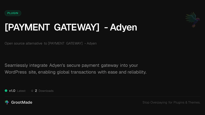 [PAYMENT GATEWAY] - Adyen