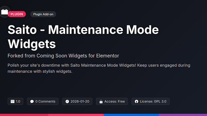 Coming Soon Widgets for DesignMaster