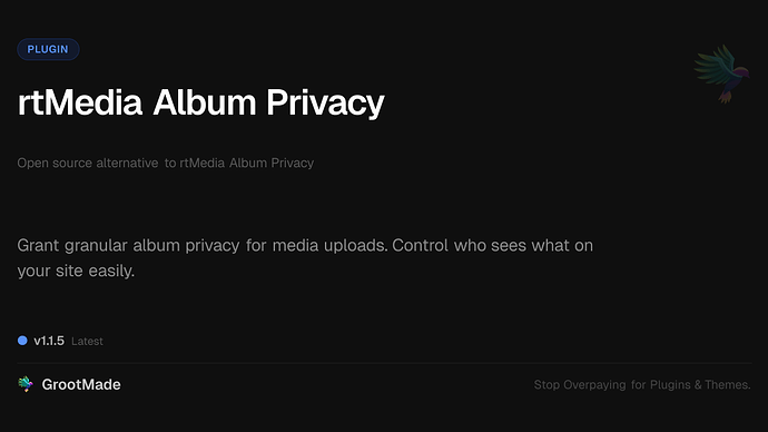 rtMedia Album Privacy