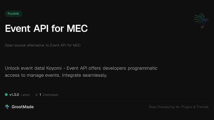 Event API for MEC