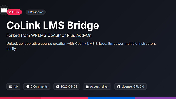 WPLMS CoAuthor Plus Add-On