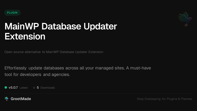 MainWP Database Updater Extension
