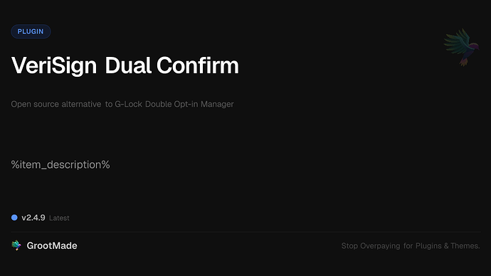 VeriSign Dual Confirm