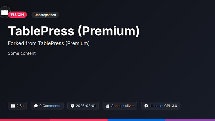 TablePress (Premium)