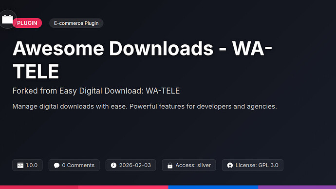 Easy Digital Download: WA-TELE