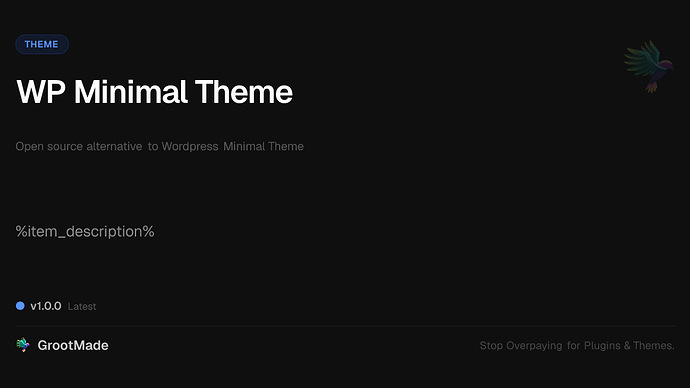 WP Minimal Theme