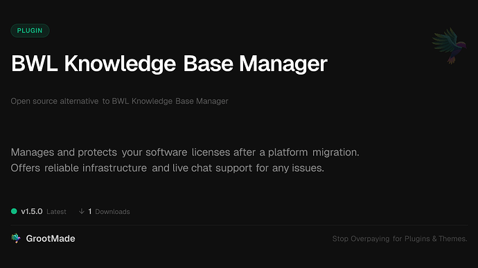 BWL Knowledge Base Manager