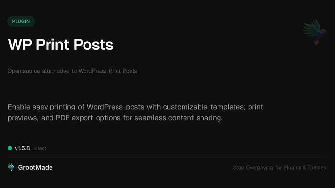 WP Print Posts