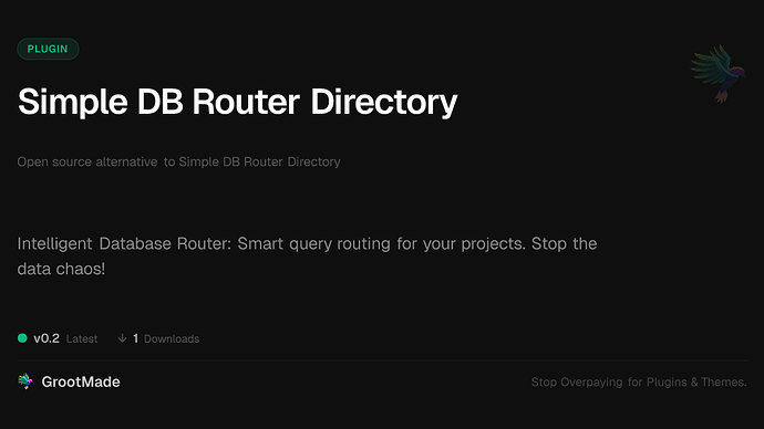 Simple DB Router Directory