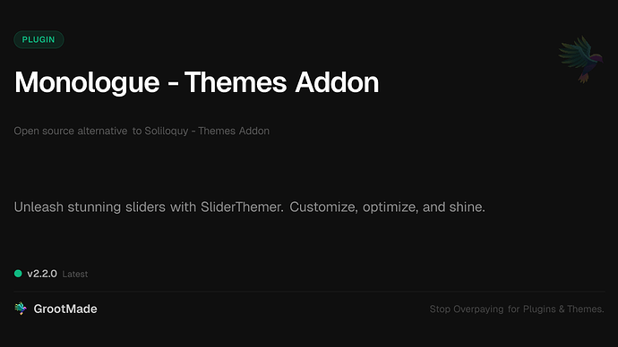 Monologue - Themes Addon