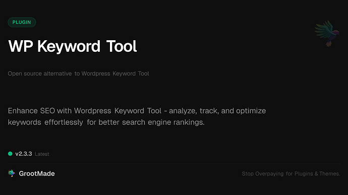 WP Keyword Tool