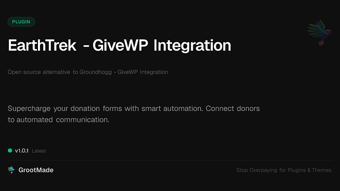 EarthTrek - GiveWP Integration