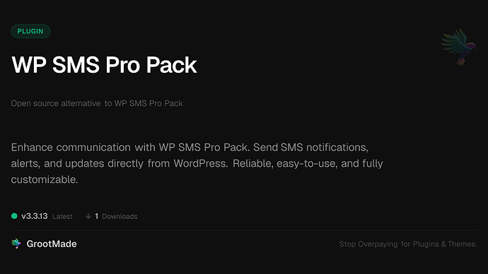 WP SMS Pro Pack