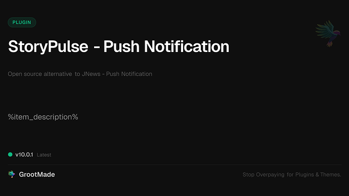 StoryPulse - Push Notification