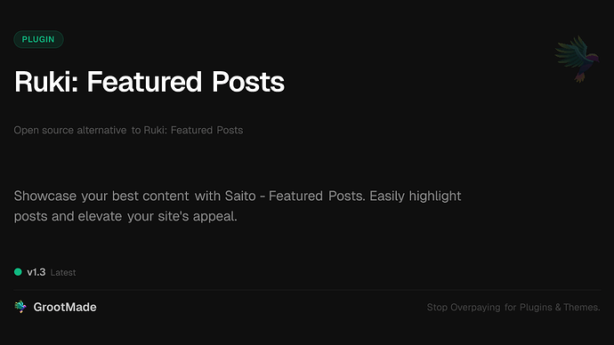 Ruki: Featured Posts