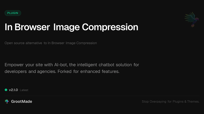 In Browser Image Compression