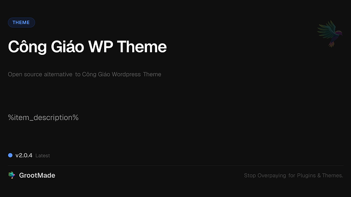 Công Giáo WP Theme