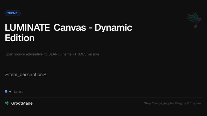 LUMINATE Canvas - Dynamic Edition