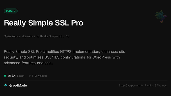 Really Simple SSL Pro