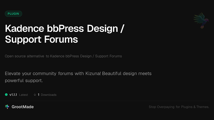 Kadence bbPress Design / Support Forums