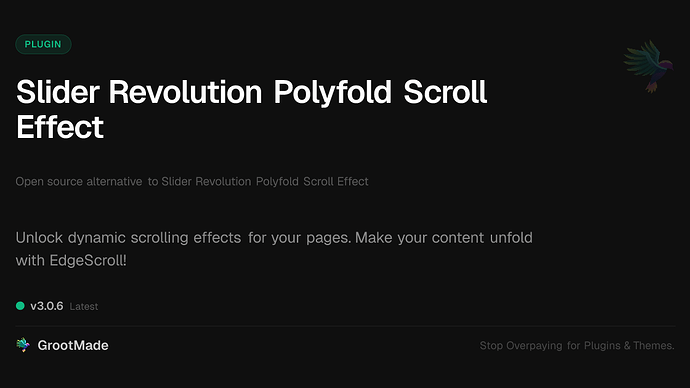 Slider Revolution Polyfold Scroll Effect