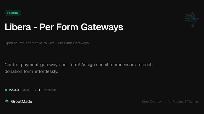 Libera - Per Form Gateways