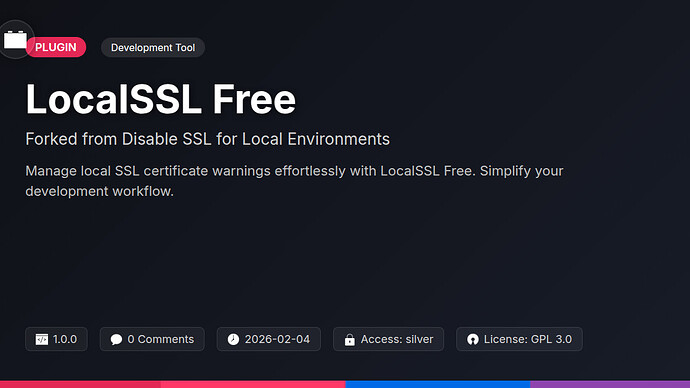 Disable SSL for Local Environments