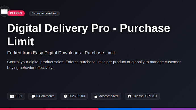 Awesome Downloads - Purchase Limit