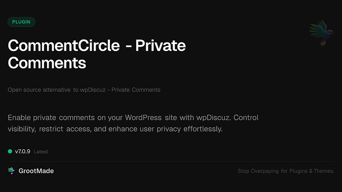 CommentCircle - Private Comments