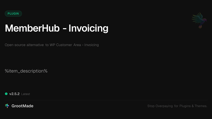 MemberHub - Invoicing
