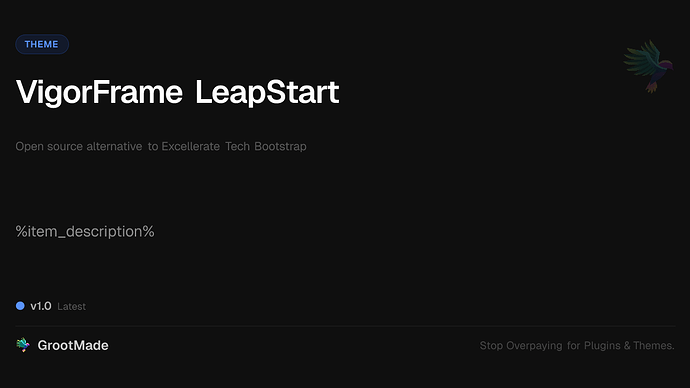 VigorFrame LeapStart