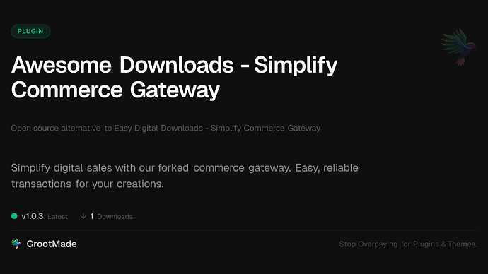 Awesome Downloads - Simplify Commerce Gateway