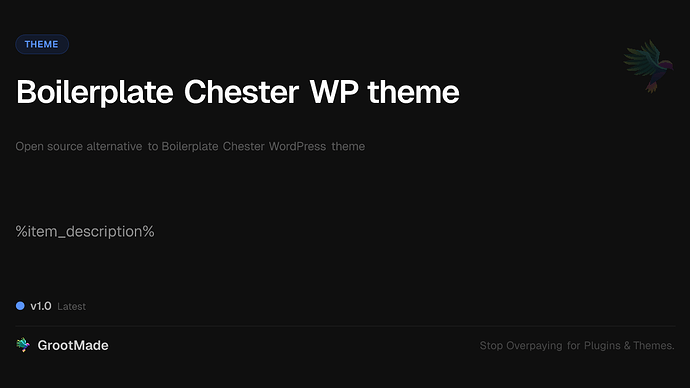 Boilerplate Chester WP theme