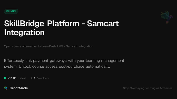 SkillBridge Platform - Samcart Integration