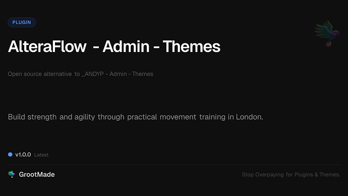 AlteraFlow - Admin - Themes