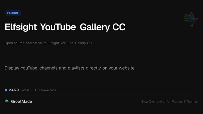 Elfsight YouTube Gallery CC