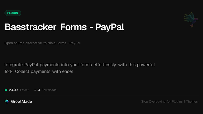 Basstracker Forms - PayPal
