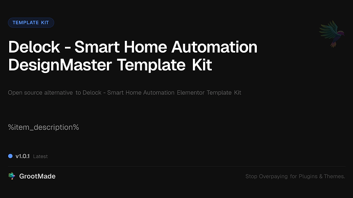 Delock - Smart Home Automation DesignMaster Template Kit
