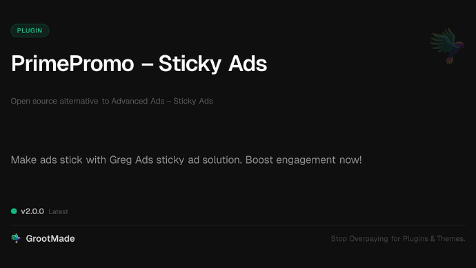 PrimePromo – Sticky Ads