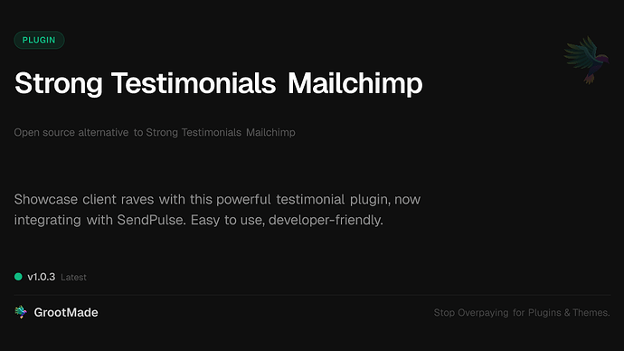 Strong Testimonials Mailchimp