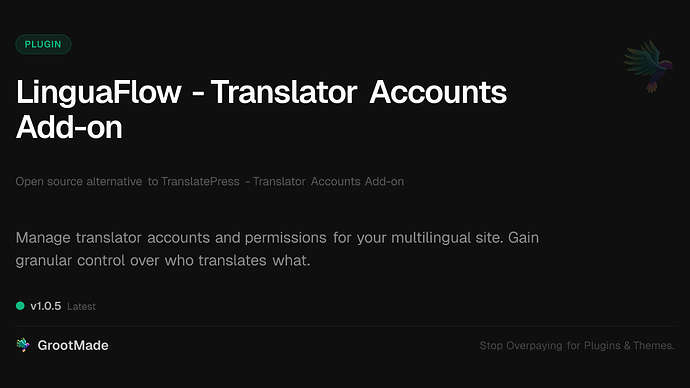LinguaFlow - Translator Accounts Add-on