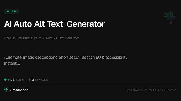 AI Auto Alt Text Generator