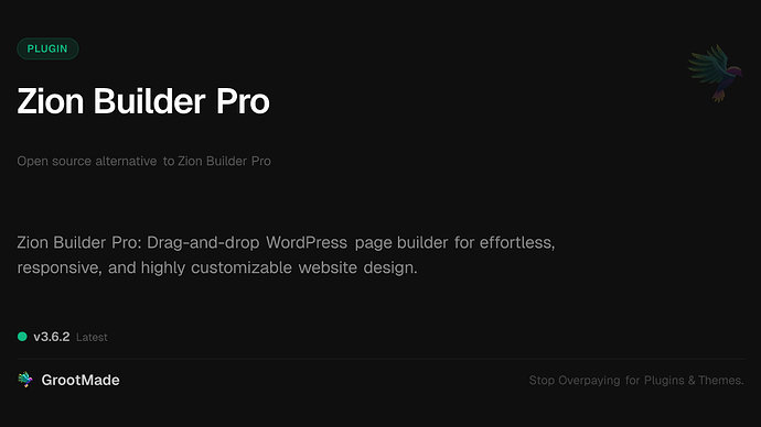 Zion Builder Pro