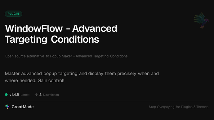 WindowFlow - Advanced Targeting Conditions