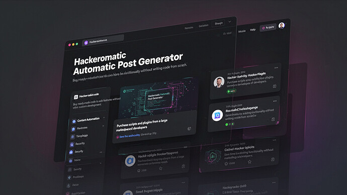Hackeromatic Hacker News Automatic Post Generator