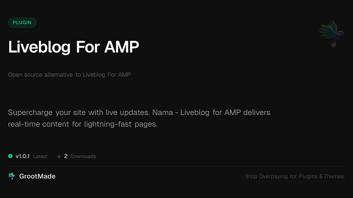 Liveblog For AMP