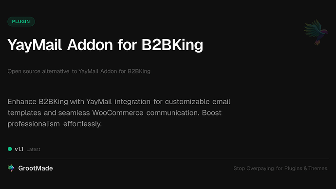 YayMail Addon for B2BKing