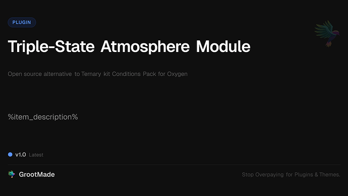 Triple-State Atmosphere Module