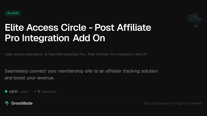 Elite Access Circle - Post Affiliate Pro Integration Add On