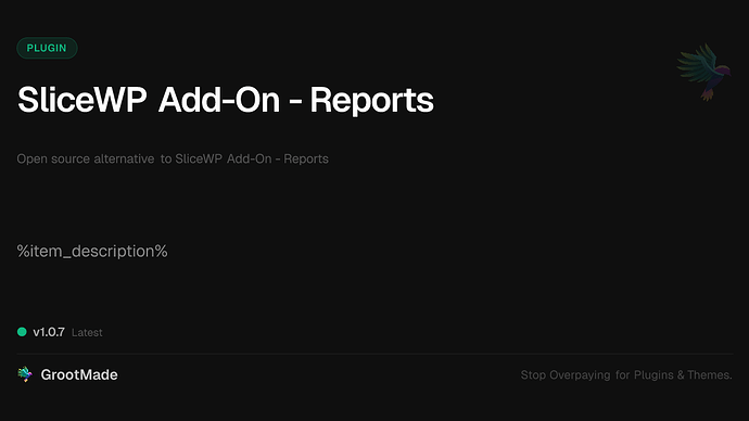 SliceWP Add-On - Reports